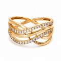 Cushion-Cut Diamond Ring in 18k Gold